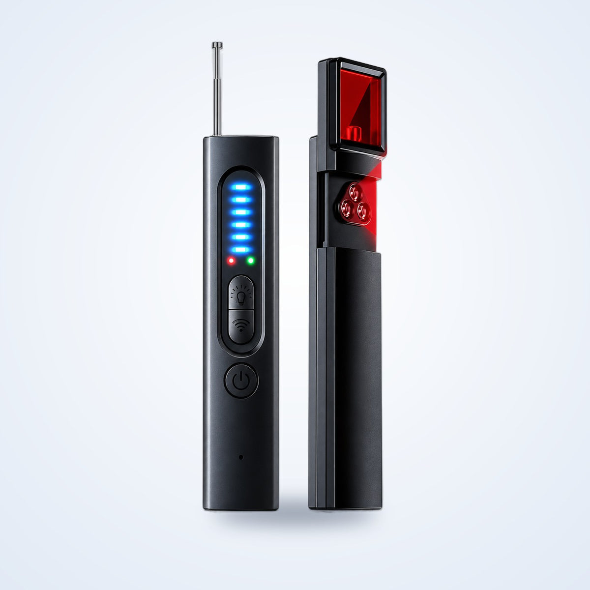 FRESHDEAL hidden camera and GPS tracker detector, front and back view